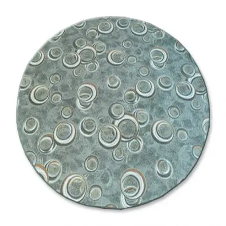 TAPPETO cerchio DROPS verde