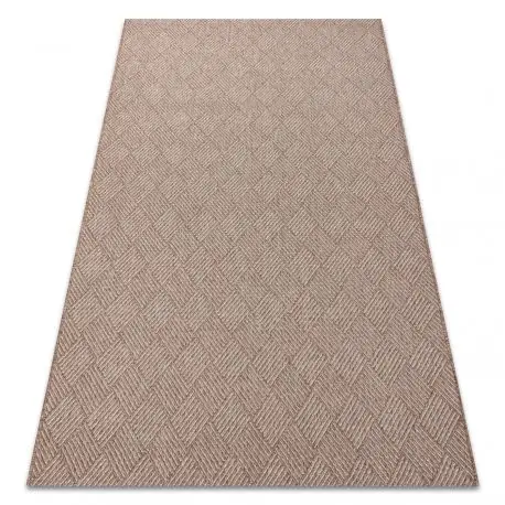 Tappeto HOUSE SIZAL 40350 Diamanti, tessuto piatto, effetto lanoso beige