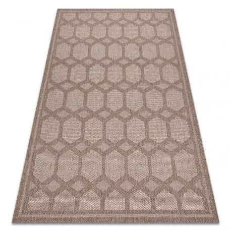 Tappeto HOUSE SIZAL 40356 Diamanti, tessuto piatto, effetto lanoso beige