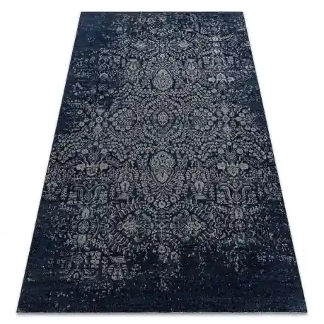 Tappeto Lana JADE 45008/500 Ornamento blu scuro / beige OSTA