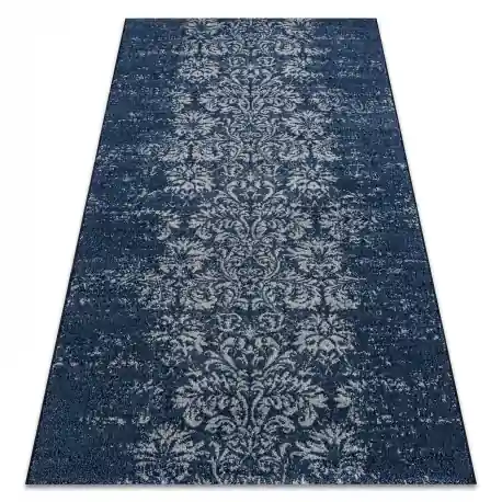 Tappeto Lana JADE 45007/500 Ornamento blu scuro / blu OSTA