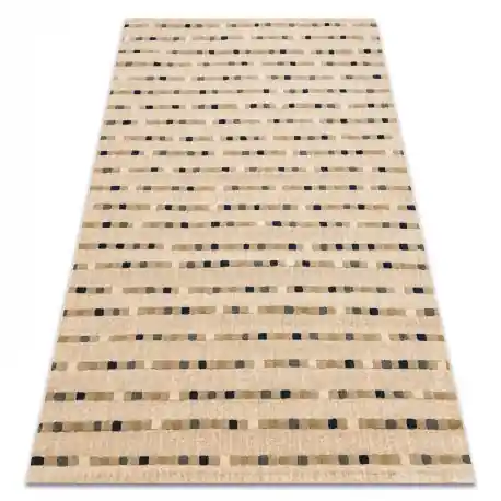 Tappeto Lana JADE 45023/100 Strisce beige / blu OSTA