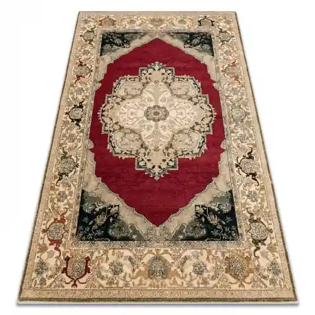 Tappeto di lana POLONIA Palazzo velvet Rosone rosso