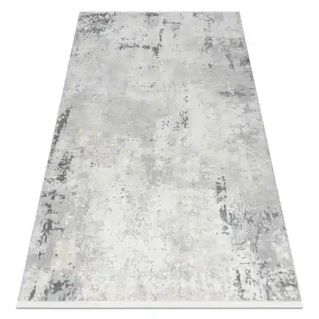 Tappeto moderno DUKE 51378 panna / grigio - Cemento, pietra strutturata, molto morbida, frange