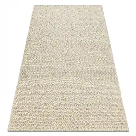 Tappeto in lana TAHAR 99005B crema / grigio - TESSUTO A MANO, uniforme