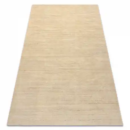 Tappeto in lana BERBER LOOM natural crema - TESSUTO A MANO, mélange spesso