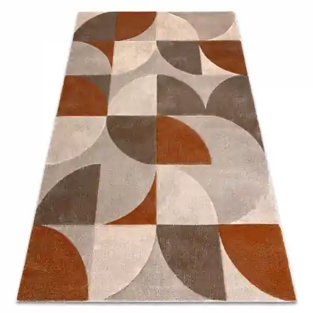 Tappeto ARCANA 2232 – beige / arancione, geometrico, moderno