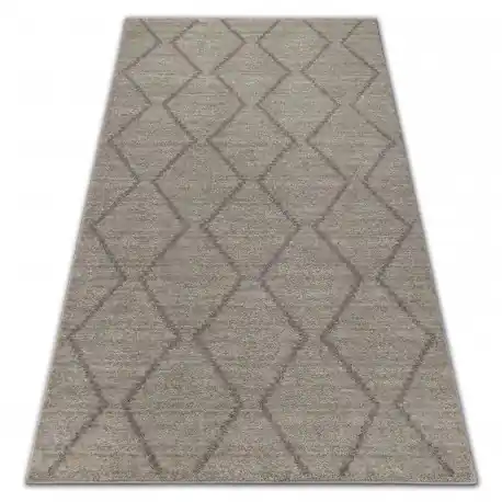 Tappeto SOFT 8036 ROMBI ETNO crema / chiaromarrone