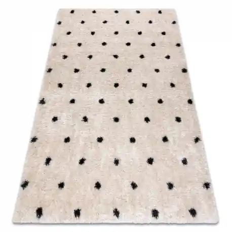 Tappeto FLUFFY 2370 shaggy punti - crema / antracite