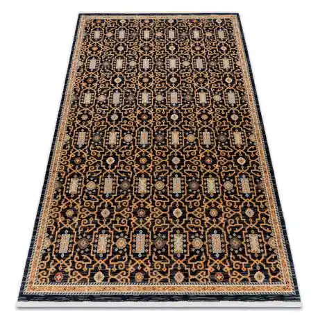 Tappeto in lana KESHAN frange, orientale classico 7680/53511 beige / blu scuro