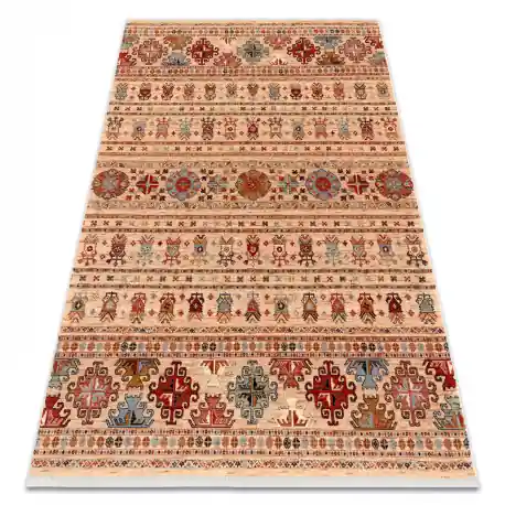 Tappeto in lana KESHAN frange, orientale 7684/53555 beige / terracotta
