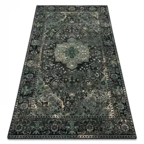 Tappeto di lana POLONIA Dukato Ornamento iron verde
