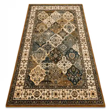 Tappeto di lana POLONIA Samari Ornamento jadeit maro