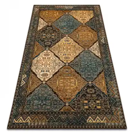 Tappeto di lana POLONIA Astoria orientale, etnico cognac beige