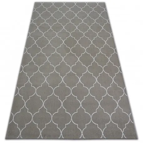 Tappeto SENSE Micro 81220 MAROCCO TRIFOGLIO beige/bianco TRELLIS