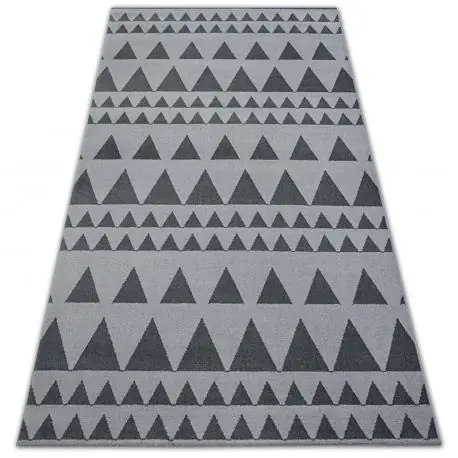 Tappeto SENSE Micro 81243 TRIANGOLI argento/anthracite