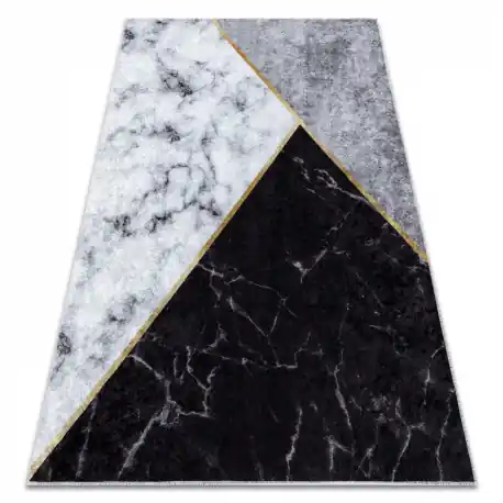 Tappeto lavabile MIRO 51330.804 Marmo, geometrico antiscivolo - grigio