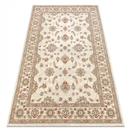 Tappeto in lana SOHO 477.15.LA102 OSTA Ornamento, cornice naturale beige