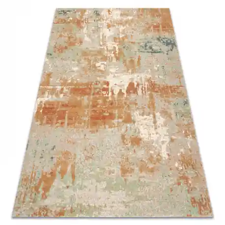 Tappeto in lana ABBY 486.13.LA112 OSTA Vintage, moderno verde / terracotta