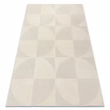 Tappeto DUNE 2900 crema – geometrico, cerchi, struttura