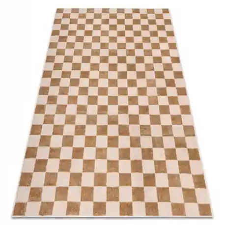 Tappeto AURA EB112 beige - Scacchiera, strutturale, moderno