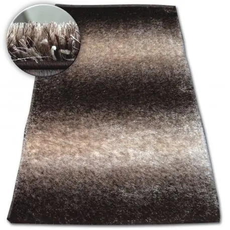 Tappeto Shaggy SPACE 3D B315 marrone