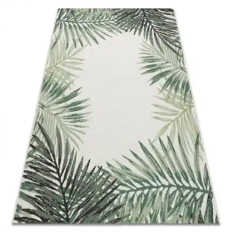 Tappeto DI SPAGO SIZAL COLOR 19435/062 Foglie Verde JUNGLE