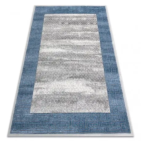 Tappeto NOBLE moderno 1512 68 Telaio, greco vintage - Structural due livelli di pile crema / blu