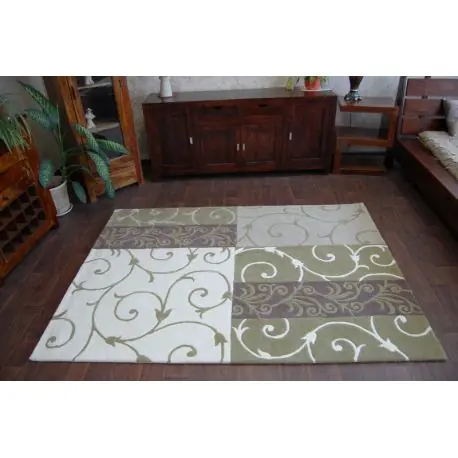 Tappeto HAND TUFTED - SURAVI P06 verde