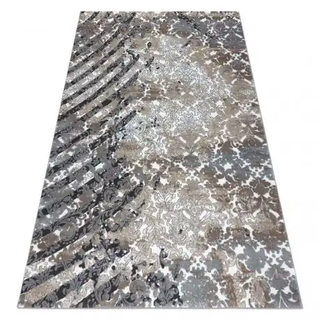 Tappeto ZARA 0W6119 P50 610 - Structural due livelli di pile grigio / crema