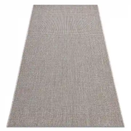 TAPPETO DI SPAGO SIZAL FLOORLUX 20580 pianura tinta unita - argint / nero