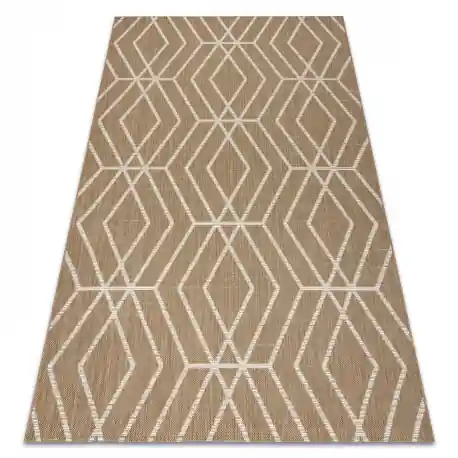 FLAT 48956265 Tappeto in sisal Geometrico - colore paglia beige naturale, corda