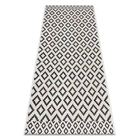 Tappeto SIZAL FLAT 49361960 Rombi crema / nero