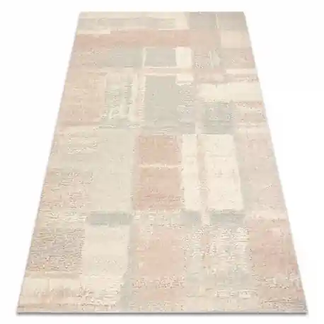 FLUX 461.43.AE200 tappeto in lana OSTA - Geometrico, strutturale, loft crema / rosa