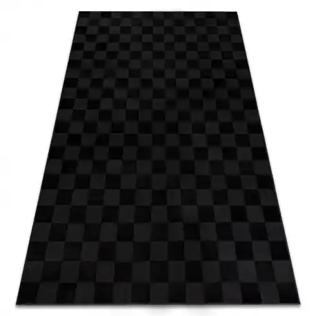 Tappeto AURA EB112 nero / antracite - Scacchiera, strutturale, moderno