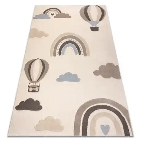 Tapis KIDDO 5644 crème / beige, arcobaleno, nuvole pour enfants, sensoriel