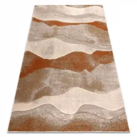Tappeto ARCANA 9047 – beige / arancione, cerchio, moderno