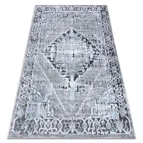 Tappeto Structural SIERRA G6038 tessuto piatto grigio - rosone