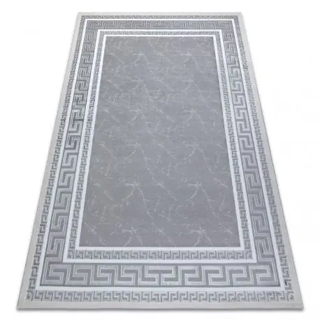 Tappeto GLOSS moderno 2813 27 elegante, telaio, greco grigio
