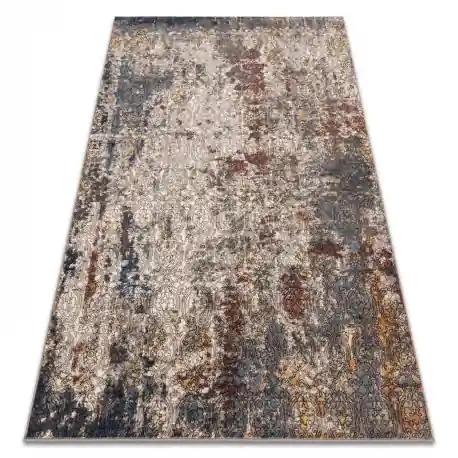 Tappeto in lana NAIN Ornamento vintage 7700/51922 beige / blu scuro / terracotta