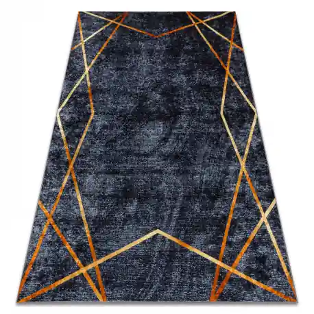 Tappeto lavabile MIRO 51233.810 Geometrico antiscivolo - grigio scuro