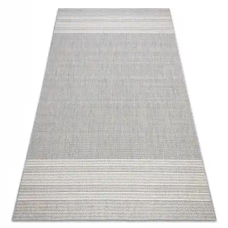 Tappeto SIZAL FLAT 48829637 a spina di pesce grigio