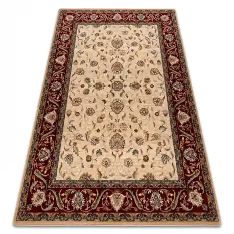 Tappeto di lana OMEGA ARIES fiori rubino chiaro