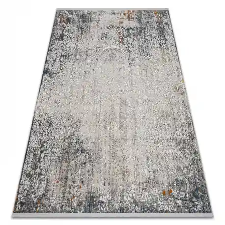 Tappeto TULS strutturale, frange 51327 vintage, ornamento avorio / crema