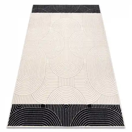 Tappeto Lana ANGEL 7901 / 52044 Geometrico beige / nero