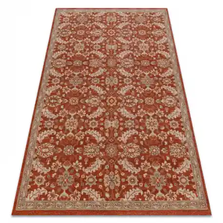 Tappeto in lana LEGEND 468 16 GB301 OSTA - Fiori, cornice, esclusivo beige / rosso