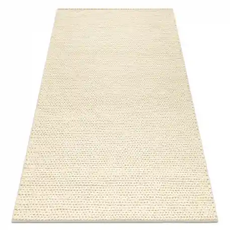 Tappeto in lana TAHAR 99004B crema - TESSUTO A MANO, uniforme