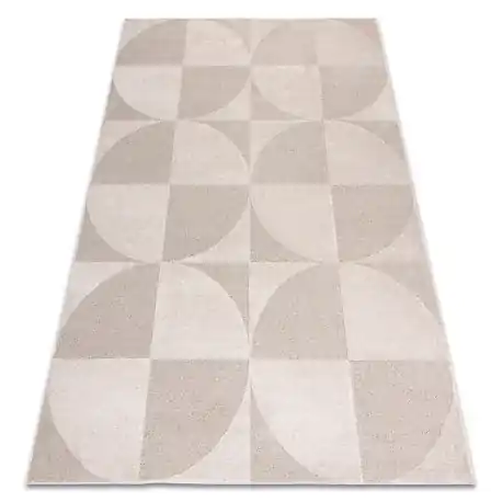 Tappeto DUNE 2900 beige – geometrico, cerchi, struttura