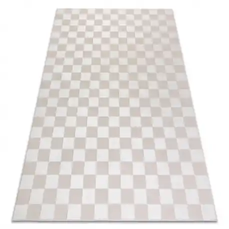 Tappeto AURA EB112 crema - Scacchiera, strutturale, moderno