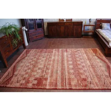 Tappeto di lana OMEGA MAYO terracotta